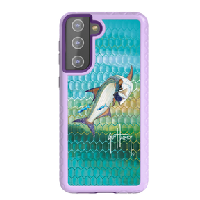 Guy Harvey Fortitude Series for Samsung Galaxy S21 - Tarpon Skin - Custom Case - LilacBlossom - cellhelmet