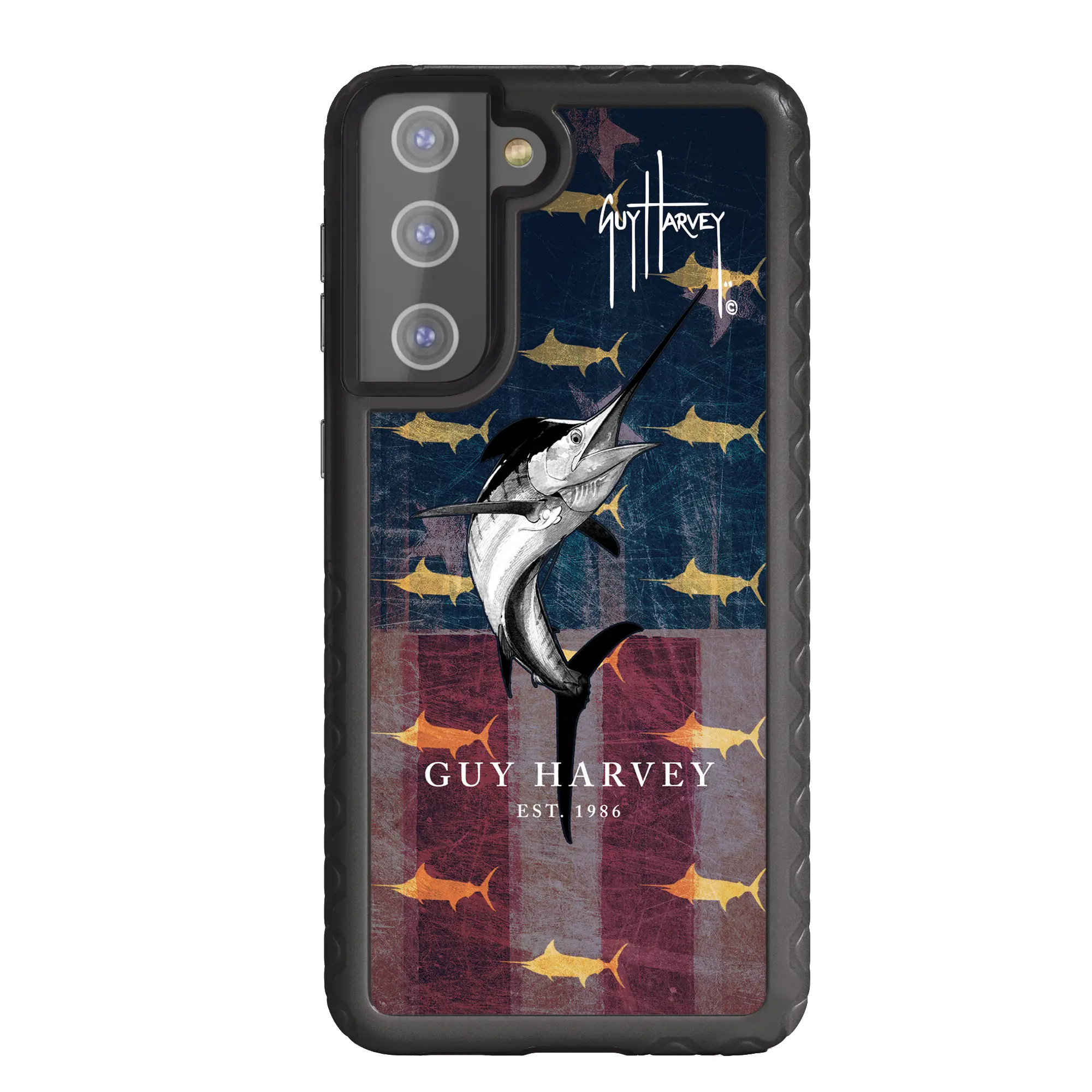 Guy Harvey Fortitude Series for Samsung Galaxy S21 Plus - American Marlin - Custom Case - OnyxBlack - cellhelmet