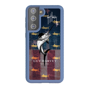Guy Harvey Fortitude Series for Samsung Galaxy S21 Plus - American Marlin - Custom Case - SlateBlue - cellhelmet