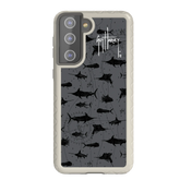 Guy Harvey Fortitude Series for Samsung Galaxy S21 Plus - Black Scribbler - Custom Case - Gray - cellhelmet