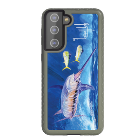 Guy Harvey Fortitude Series for Samsung Galaxy S21 Plus - Bullseye Sword - Custom Case - OliveDrabGreen - cellhelmet