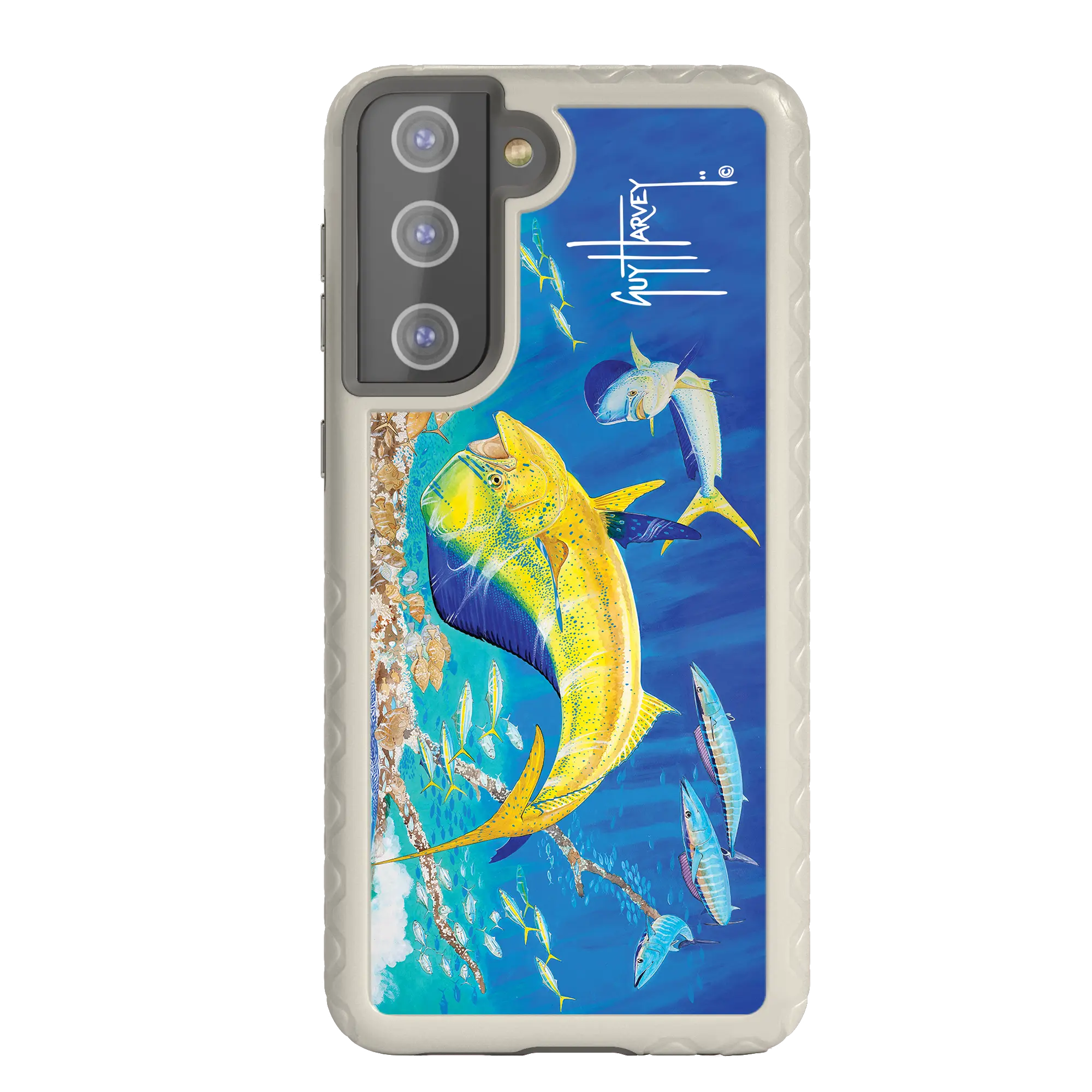 Guy Harvey Fortitude Series for Samsung Galaxy S21 Plus - Dolphin Oasis - Custom Case - Gray - cellhelmet