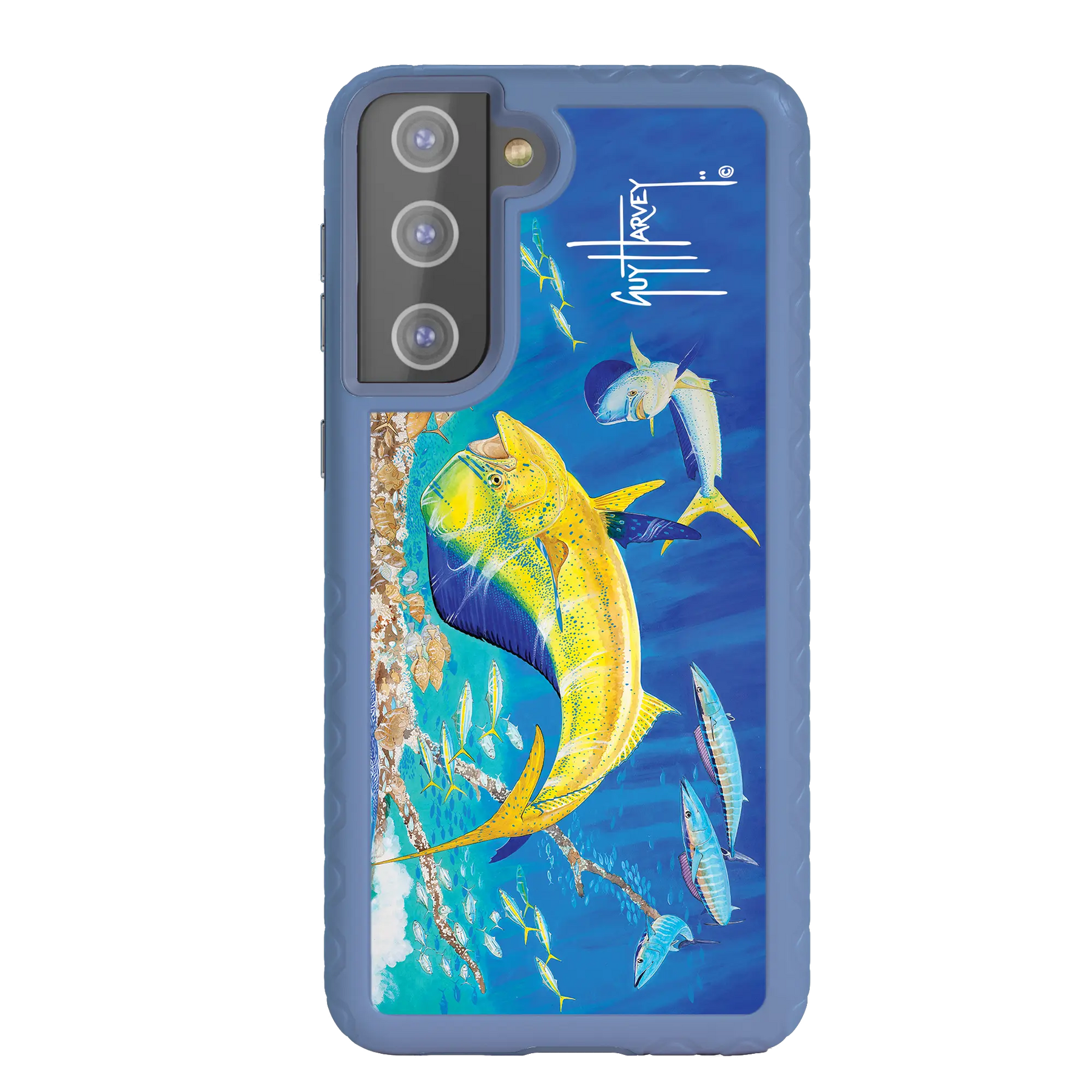 Guy Harvey Fortitude Series for Samsung Galaxy S21 Plus - Dolphin Oasis - Custom Case - SlateBlue - cellhelmet