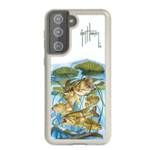 Guy Harvey Fortitude Series for Samsung Galaxy S21 Plus - Five Largemouth Under Lilypads - Custom Case - Gray - cellhelmet