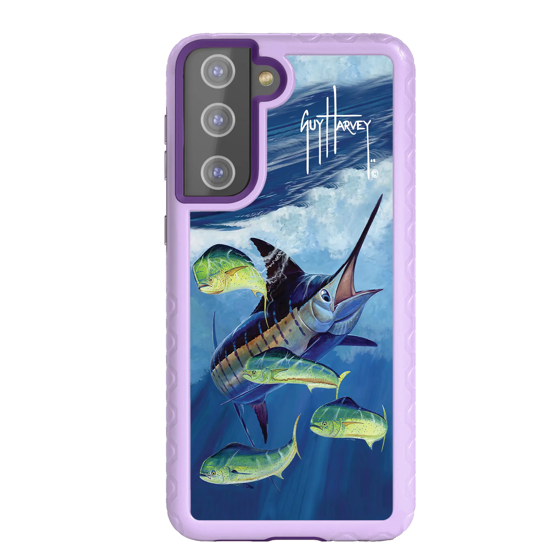 Guy Harvey Fortitude Series for Samsung Galaxy S21 Plus - Four Play - Custom Case - LilacBlossom - cellhelmet