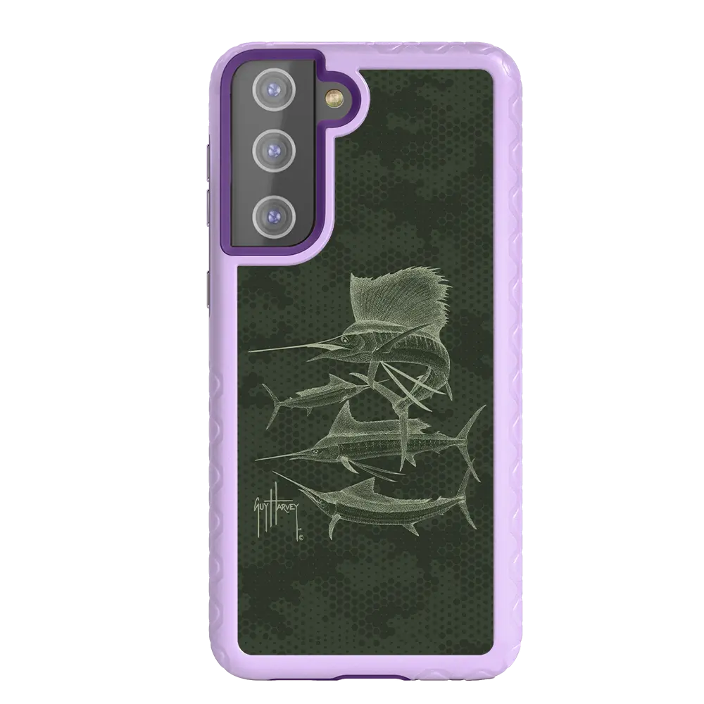 Guy Harvey Fortitude Series for Samsung Galaxy S21 Plus - Green Camo - Custom Case - LilacBlossom - cellhelmet