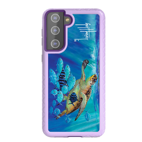 Guy Harvey Fortitude Series for Samsung Galaxy S21 Plus - Hawksbill Caravan - Custom Case - LilacBlossom - cellhelmet
