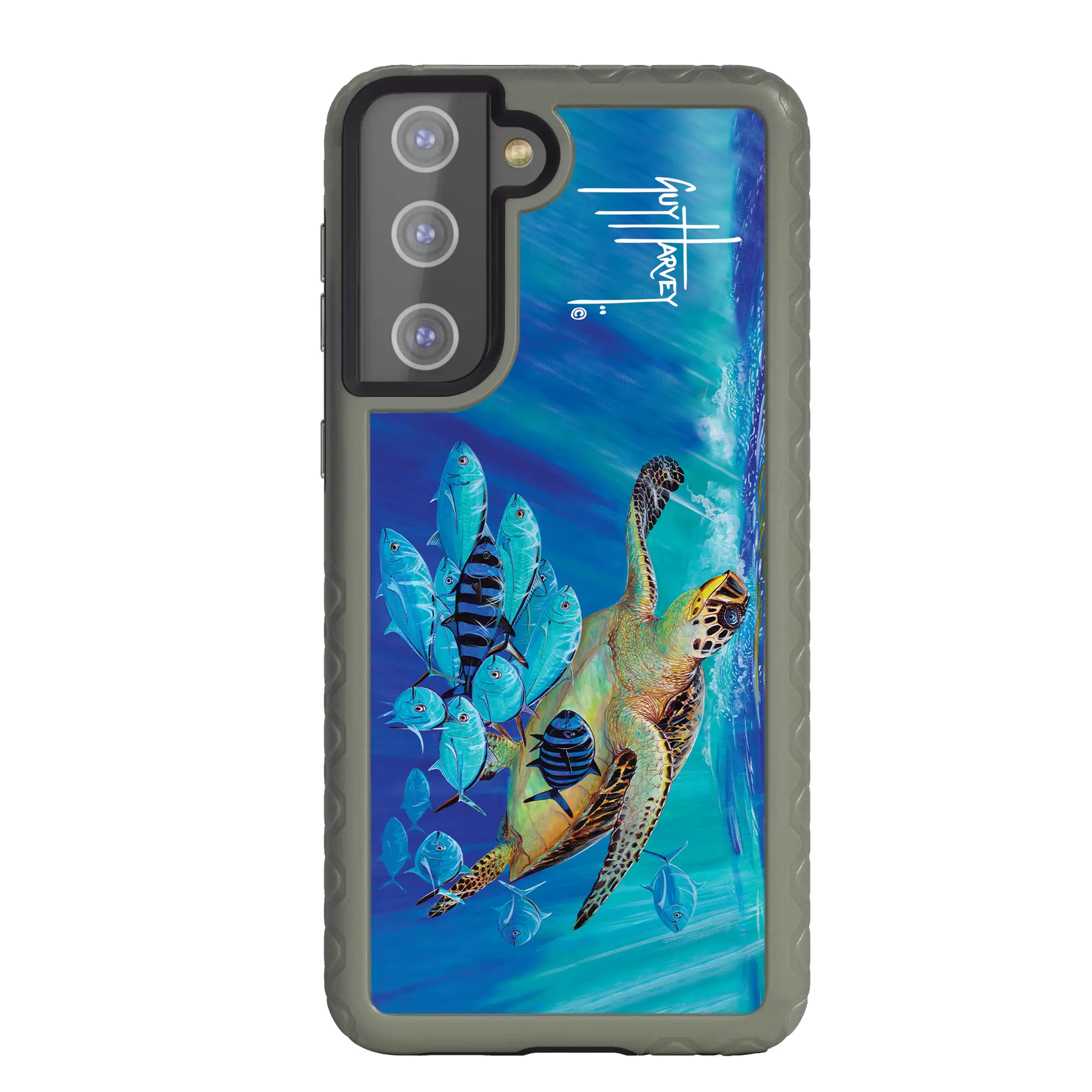 Guy Harvey Fortitude Series for Samsung Galaxy S21 Plus - Hawksbill Caravan - Custom Case - OliveDrabGreen - cellhelmet