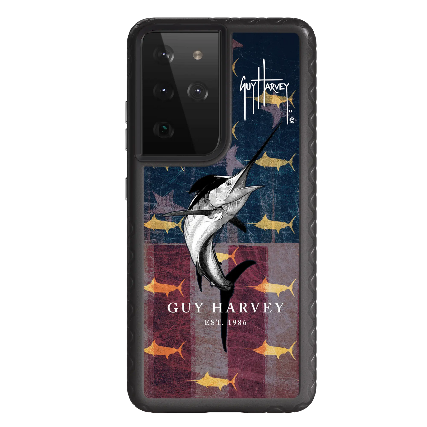 Guy Harvey Fortitude Series for Samsung Galaxy S21 Ultra - American Marlin - Custom Case - OnyxBlack - cellhelmet