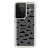 Guy Harvey Fortitude Series for Samsung Galaxy S21 Ultra - Black Scribbler - Custom Case - Gray - cellhelmet
