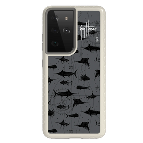 Guy Harvey Fortitude Series for Samsung Galaxy S21 Ultra - Black Scribbler - Custom Case - Gray - cellhelmet
