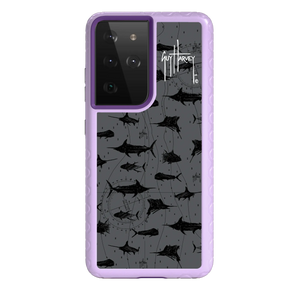 Guy Harvey Fortitude Series for Samsung Galaxy S21 Ultra - Black Scribbler - Custom Case - LilacBlossom - cellhelmet