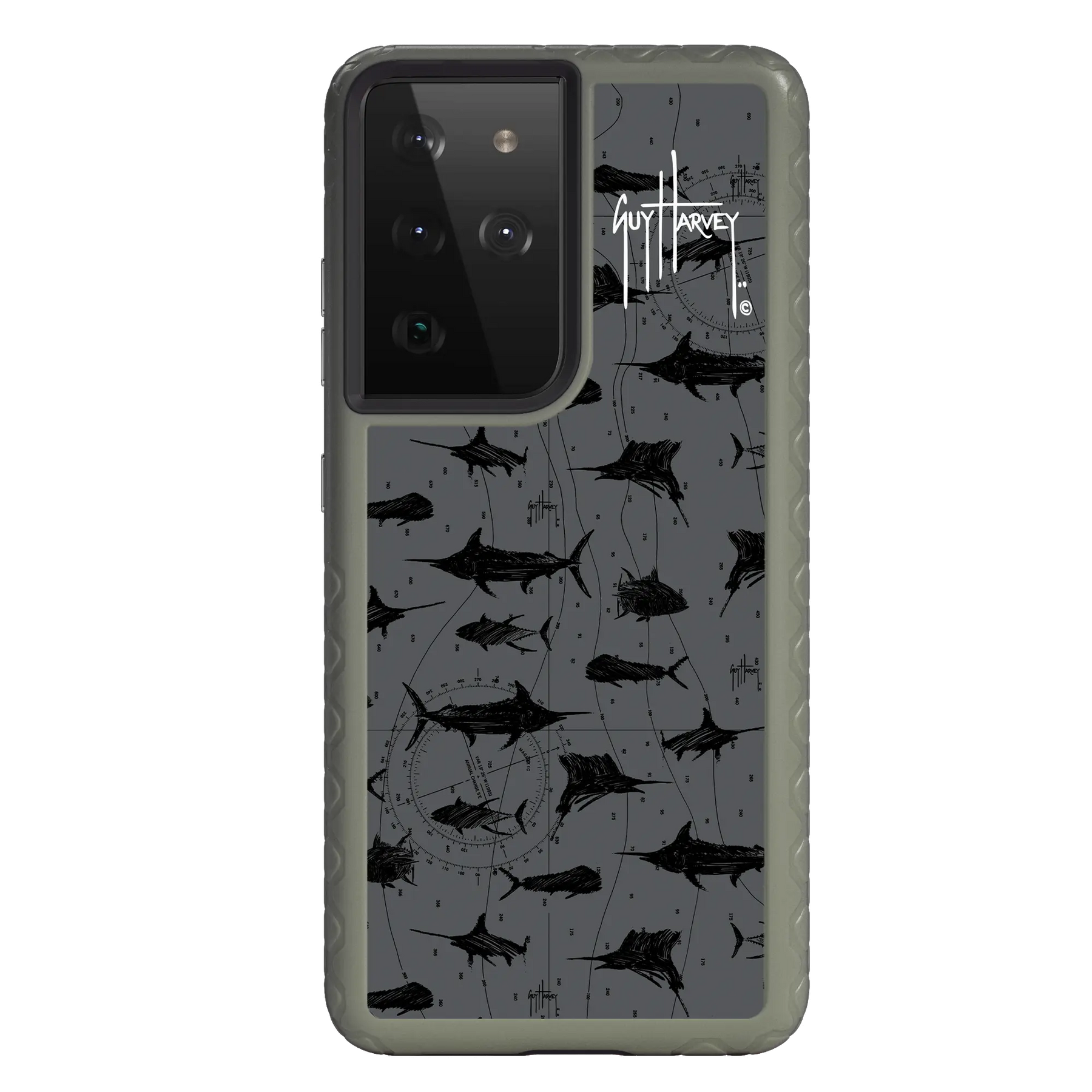 Guy Harvey Fortitude Series for Samsung Galaxy S21 Ultra - Black Scribbler - Custom Case - OliveDrabGreen - cellhelmet