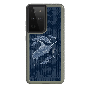 Guy Harvey Fortitude Series for Samsung Galaxy S21 Ultra - Blue Camo - Custom Case - OliveDrabGreen - cellhelmet