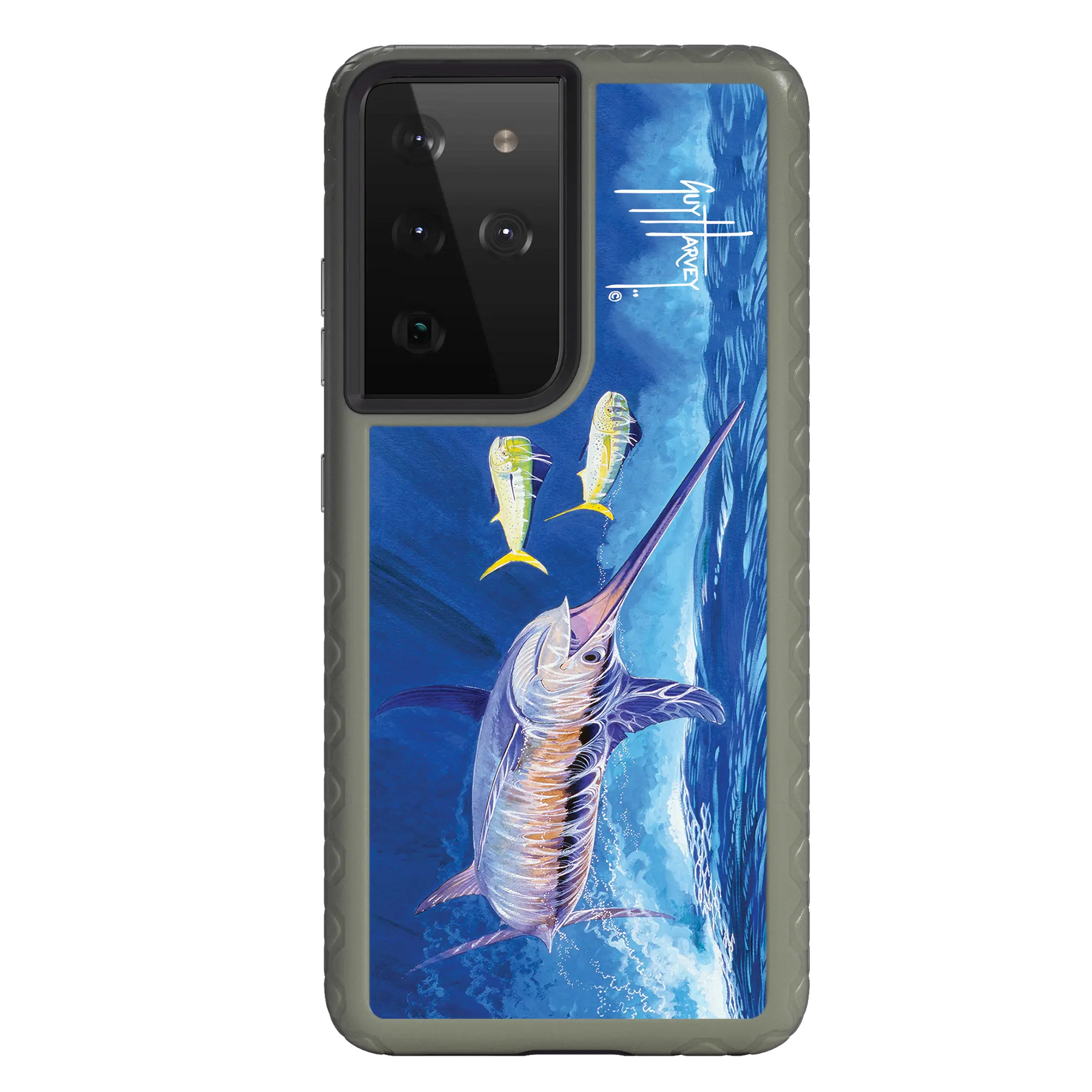 Guy Harvey Fortitude Series for Samsung Galaxy S21 Ultra - Bullseye Sword - Custom Case - OliveDrabGreen - cellhelmet