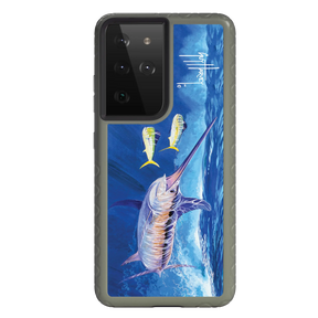 Guy Harvey Fortitude Series for Samsung Galaxy S21 Ultra - Bullseye Sword - Custom Case - OliveDrabGreen - cellhelmet