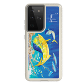 Guy Harvey Fortitude Series for Samsung Galaxy S21 Ultra - Dolphin Oasis - Custom Case - Gray - cellhelmet