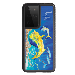Guy Harvey Fortitude Series for Samsung Galaxy S21 Ultra - Dolphin Oasis - Custom Case - OnyxBlack - cellhelmet