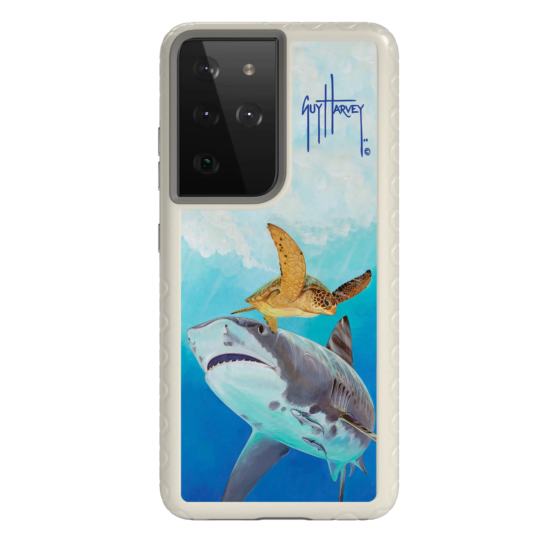 Guy Harvey Fortitude Series for Samsung Galaxy S21 Ultra - Eye of the Tiger - Custom Case - Gray - cellhelmet