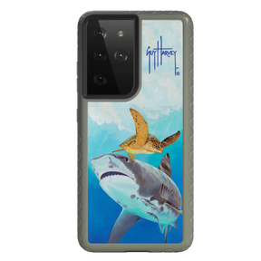 Guy Harvey Fortitude Series for Samsung Galaxy S21 Ultra - Eye of the Tiger - Custom Case - OliveDrabGreen - cellhelmet