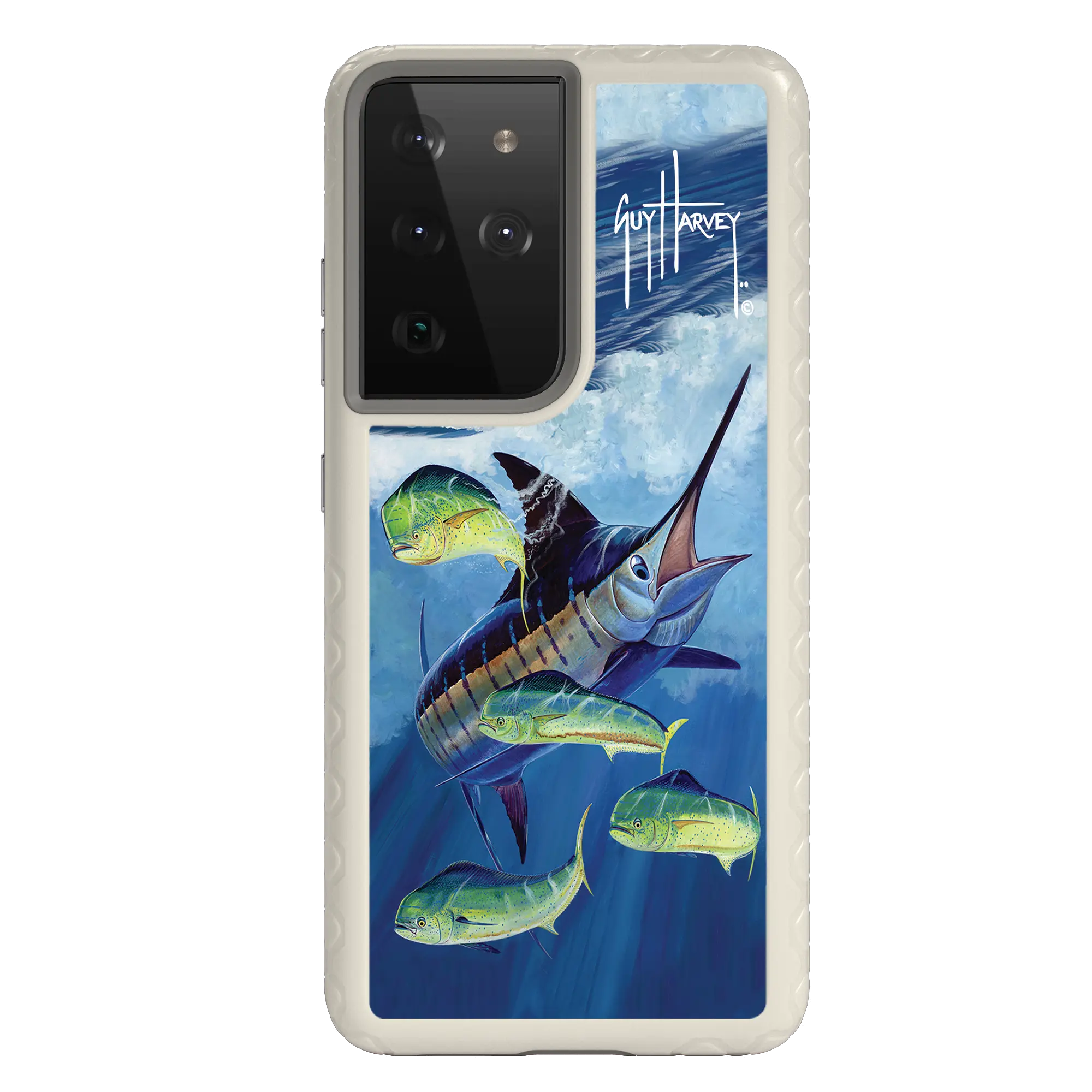 Guy Harvey Fortitude Series for Samsung Galaxy S21 Ultra - Four Play - Custom Case - Gray - cellhelmet