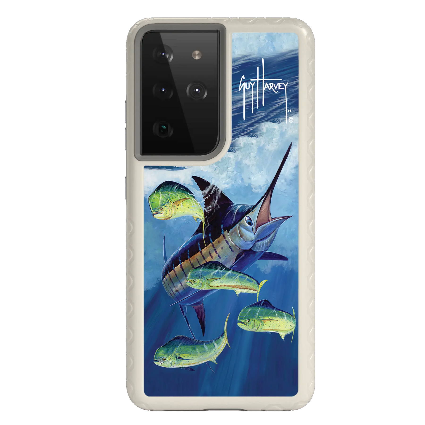 Guy Harvey Fortitude Series for Samsung Galaxy S21 Ultra - Four Play - Custom Case - Gray - cellhelmet