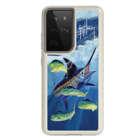Guy Harvey Fortitude Series for Samsung Galaxy S21 Ultra - Four Play - Custom Case - Gray - cellhelmet