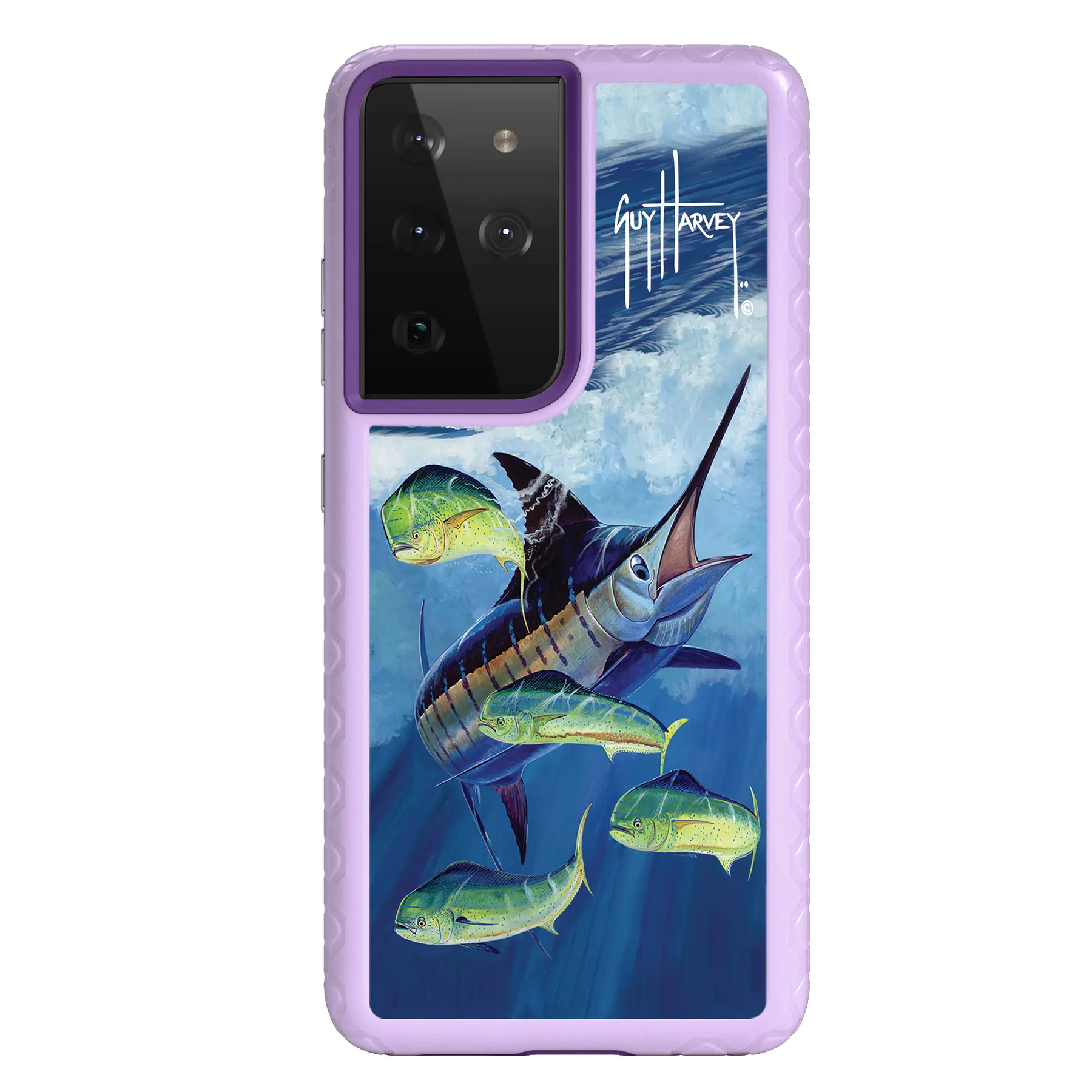 Guy Harvey Fortitude Series for Samsung Galaxy S21 Ultra - Four Play - Custom Case - LilacBlossom - cellhelmet