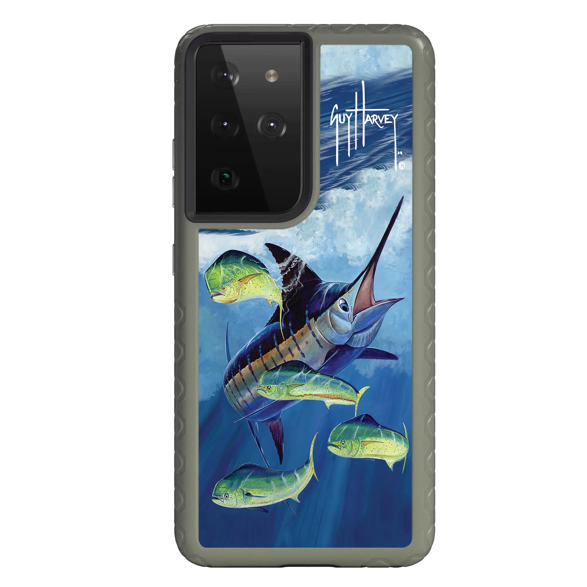 Guy Harvey Fortitude Series for Samsung Galaxy S21 Ultra - Four Play - Custom Case - OliveDrabGreen - cellhelmet