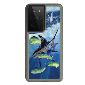 Guy Harvey Fortitude Series for Samsung Galaxy S21 Ultra - Four Play - Custom Case - OliveDrabGreen - cellhelmet