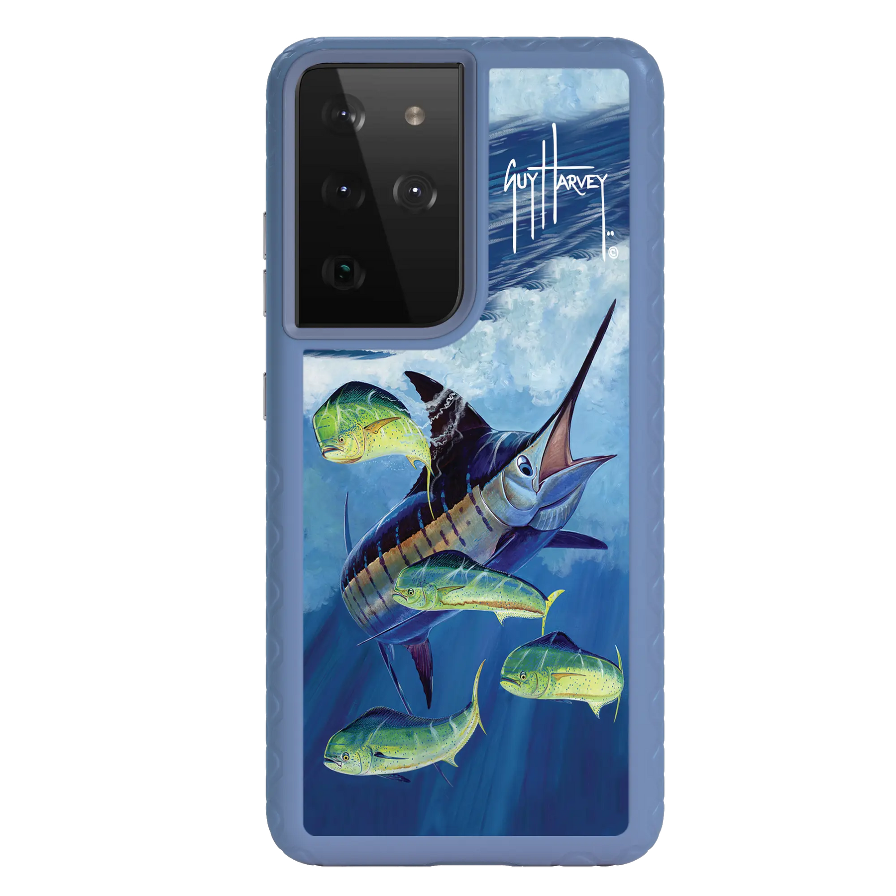 Guy Harvey Fortitude Series for Samsung Galaxy S21 Ultra - Four Play - Custom Case - SlateBlue - cellhelmet