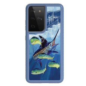 Guy Harvey Fortitude Series for Samsung Galaxy S21 Ultra - Four Play - Custom Case - SlateBlue - cellhelmet