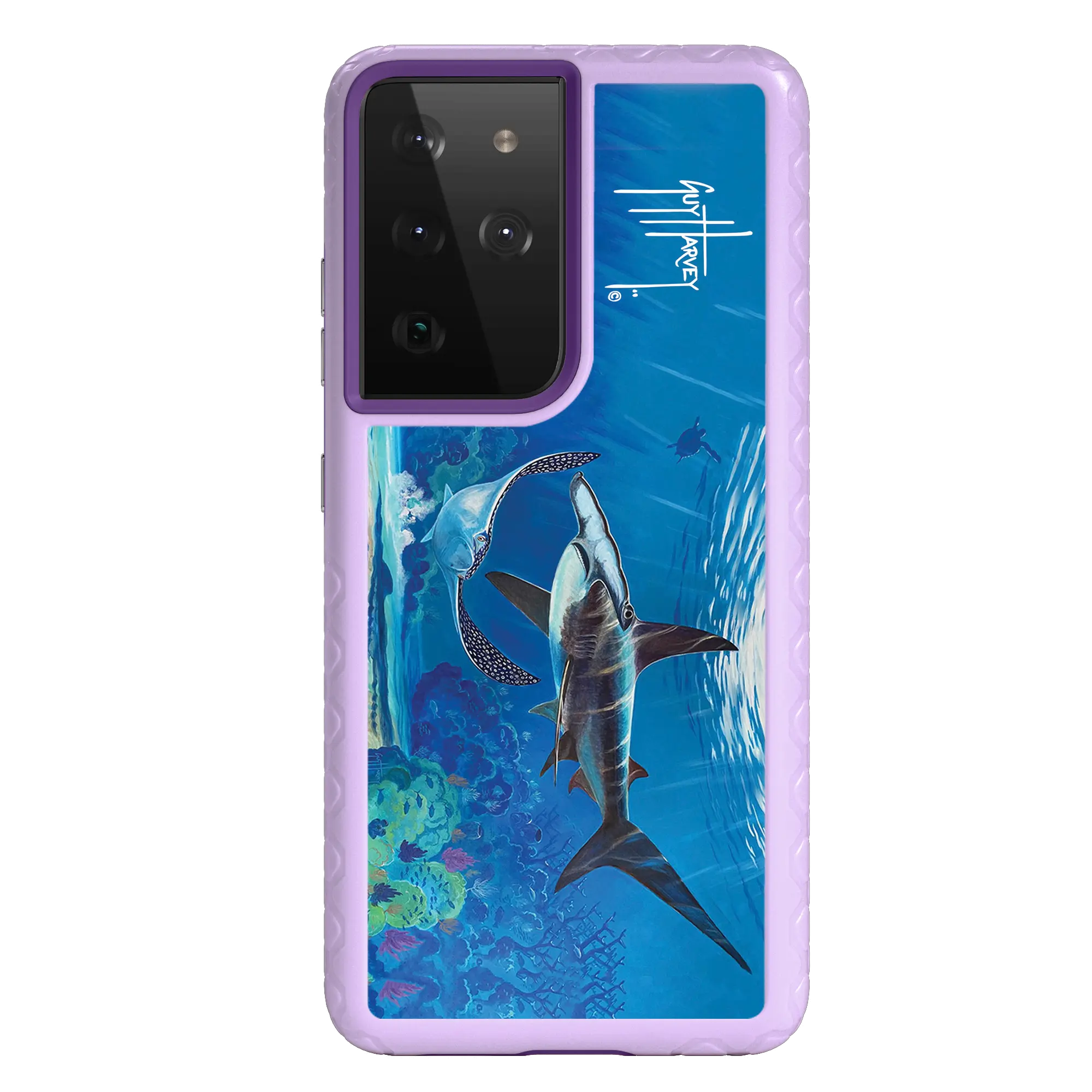 Guy Harvey Fortitude Series for Samsung Galaxy S21 Ultra - Hammer Down - Custom Case - LilacBlossom - cellhelmet