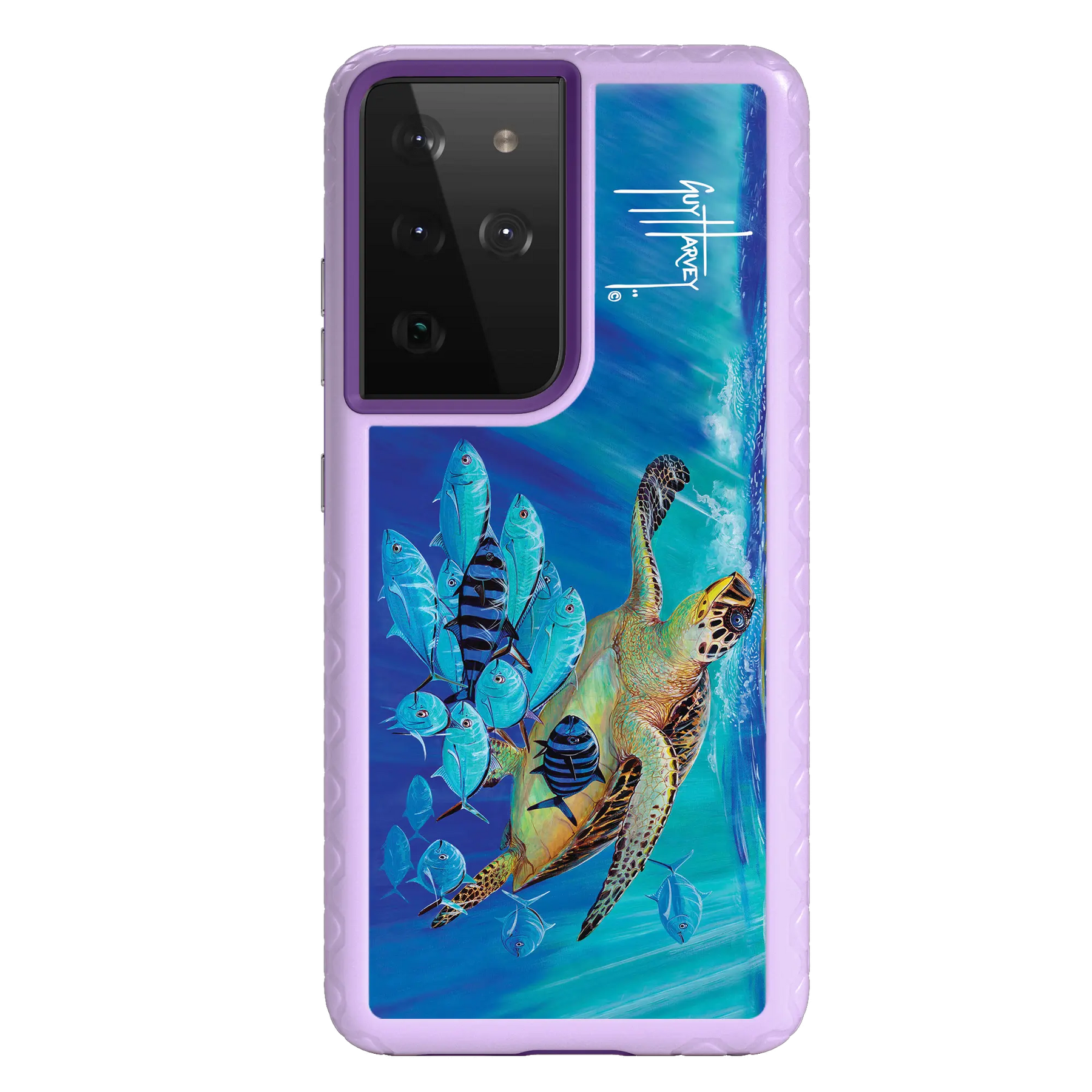 Guy Harvey Fortitude Series for Samsung Galaxy S21 Ultra - Hawksbill Caravan - Custom Case - LilacBlossom - cellhelmet
