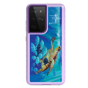 Guy Harvey Fortitude Series for Samsung Galaxy S21 Ultra - Hawksbill Caravan - Custom Case - LilacBlossom - cellhelmet