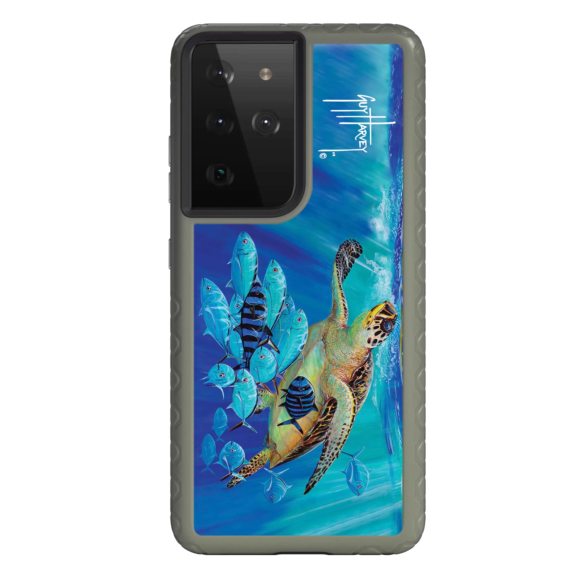 Guy Harvey Fortitude Series for Samsung Galaxy S21 Ultra - Hawksbill Caravan - Custom Case - OliveDrabGreen - cellhelmet