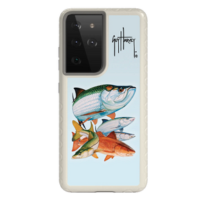 Guy Harvey Fortitude Series for Samsung Galaxy S21 Ultra - Inshore Collage - Custom Case - Gray - cellhelmet