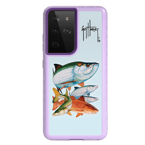 Guy Harvey Fortitude Series for Samsung Galaxy S21 Ultra - Inshore Collage - Custom Case - LilacBlossom - cellhelmet