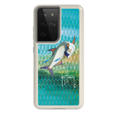 Guy Harvey Fortitude Series for Samsung Galaxy S21 Ultra - Tarpon Skin - Custom Case - Gray - cellhelmet