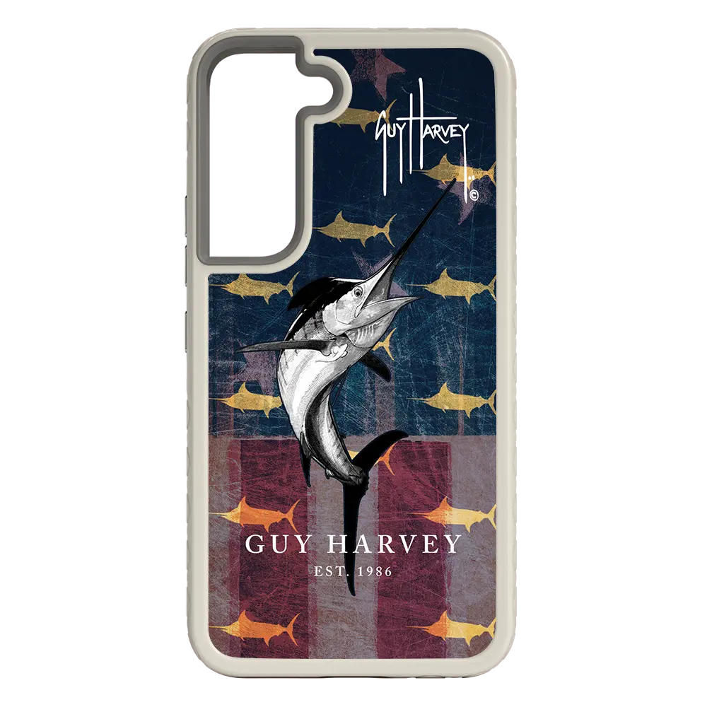 Guy Harvey Fortitude Series for Samsung Galaxy S22 - American Marlin - Custom Case - Gray - cellhelmet
