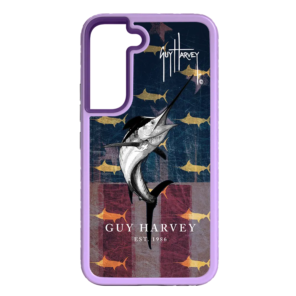 Guy Harvey Fortitude Series for Samsung Galaxy S22 - American Marlin - Custom Case - LilacBlossom - cellhelmet