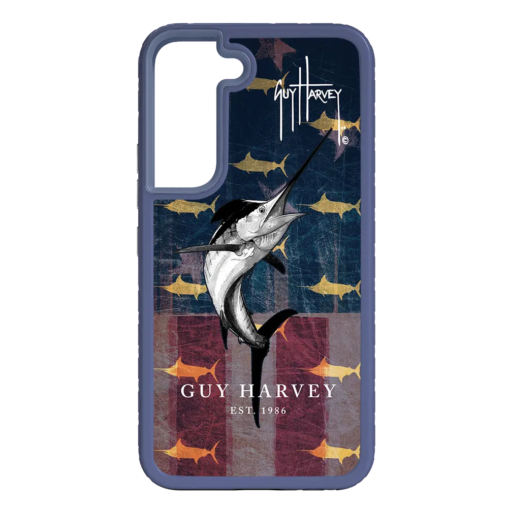 Guy Harvey Fortitude Series for Samsung Galaxy S22 - American Marlin - Custom Case - SlateBlue - cellhelmet