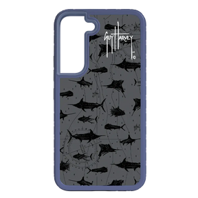 Guy Harvey Fortitude Series for Samsung Galaxy S22 - Black Scribbler - Custom Case - SlateBlue - cellhelmet