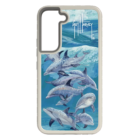 Guy Harvey Fortitude Series for Samsung Galaxy S22 - Bottlenose Dolphins - Custom Case - Gray - cellhelmet