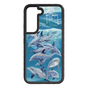Guy Harvey Fortitude Series for Samsung Galaxy S22 - Bottlenose Dolphins - Custom Case - OnyxBlack - cellhelmet