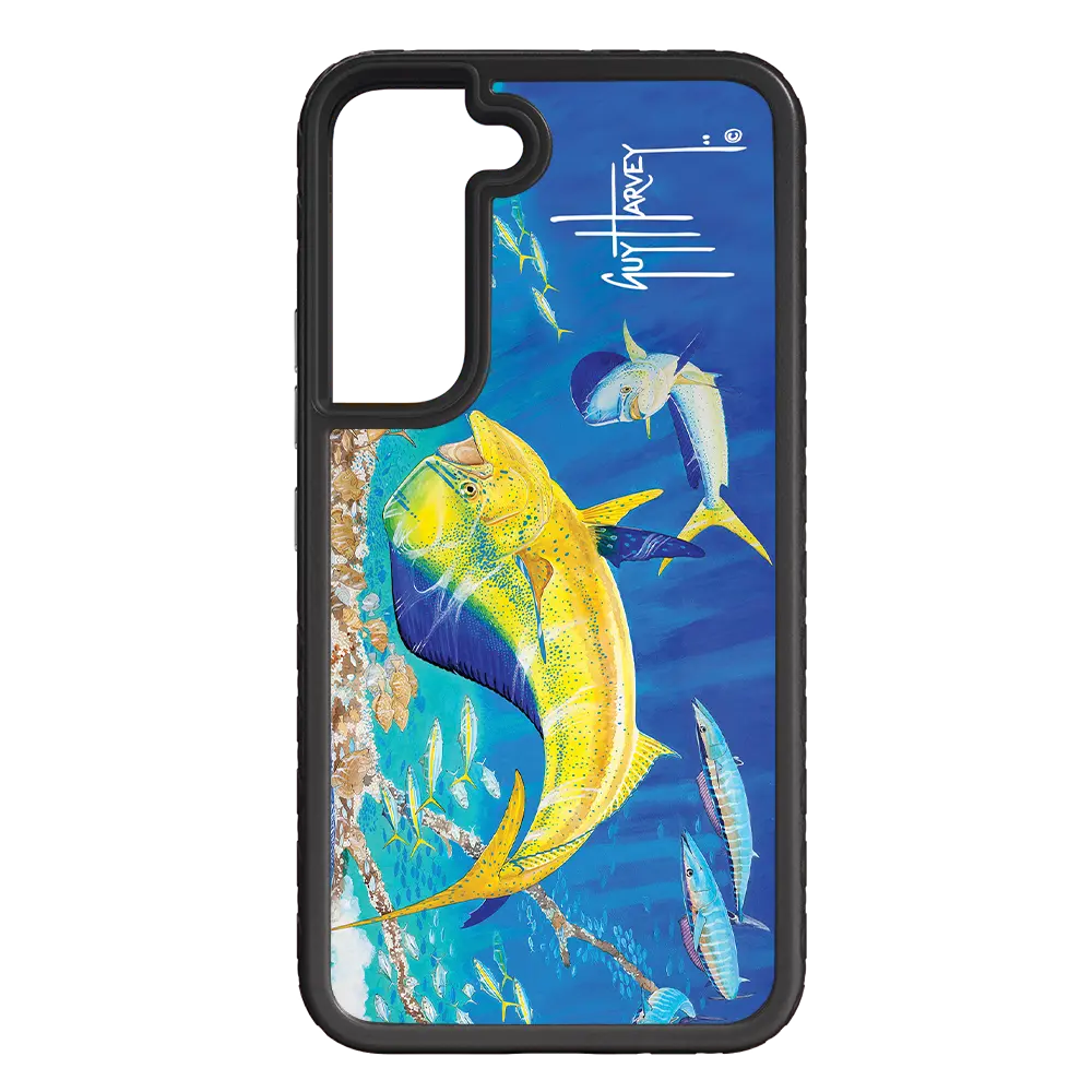 Guy Harvey Fortitude Series for Samsung Galaxy S22 - Dolphin Oasis - Custom Case - OnyxBlack - cellhelmet