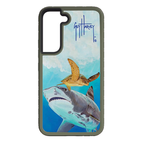 Guy Harvey Fortitude Series for Samsung Galaxy S22 - Eye of the Tiger - Custom Case - OliveDrabGreen - cellhelmet