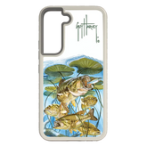 Guy Harvey Fortitude Series for Samsung Galaxy S22 - Five Largemouth Under Lilypads - Custom Case - Gray - cellhelmet