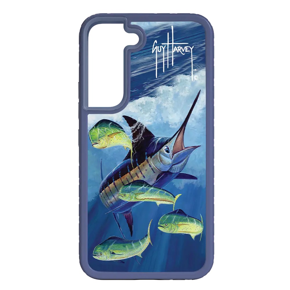 Guy Harvey Fortitude Series for Samsung Galaxy S22 - Four Play - Custom Case - SlateBlue - cellhelmet