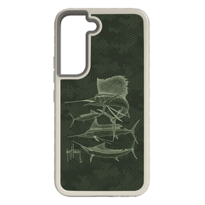 Guy Harvey Fortitude Series for Samsung Galaxy S22 - Green Camo - Custom Case - Gray - cellhelmet